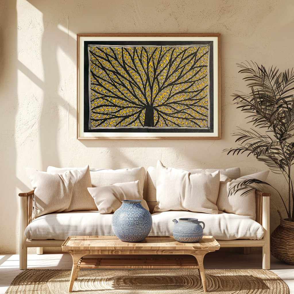 Life of Tree, Madhubani Art, Madhubani Painting