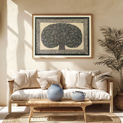 Life of Tree, Madhubani Art, Madhubani Painting