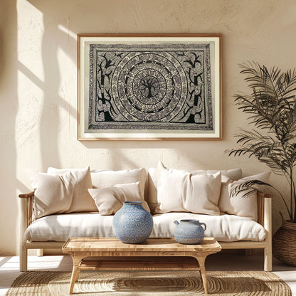 Tree Art, Madhubani Art, Madhubani Painting