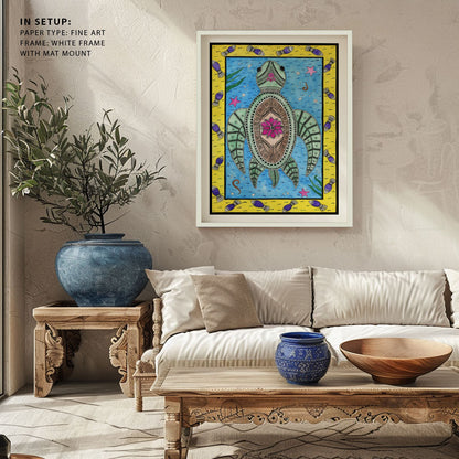 Turtle Madhubani Painting
