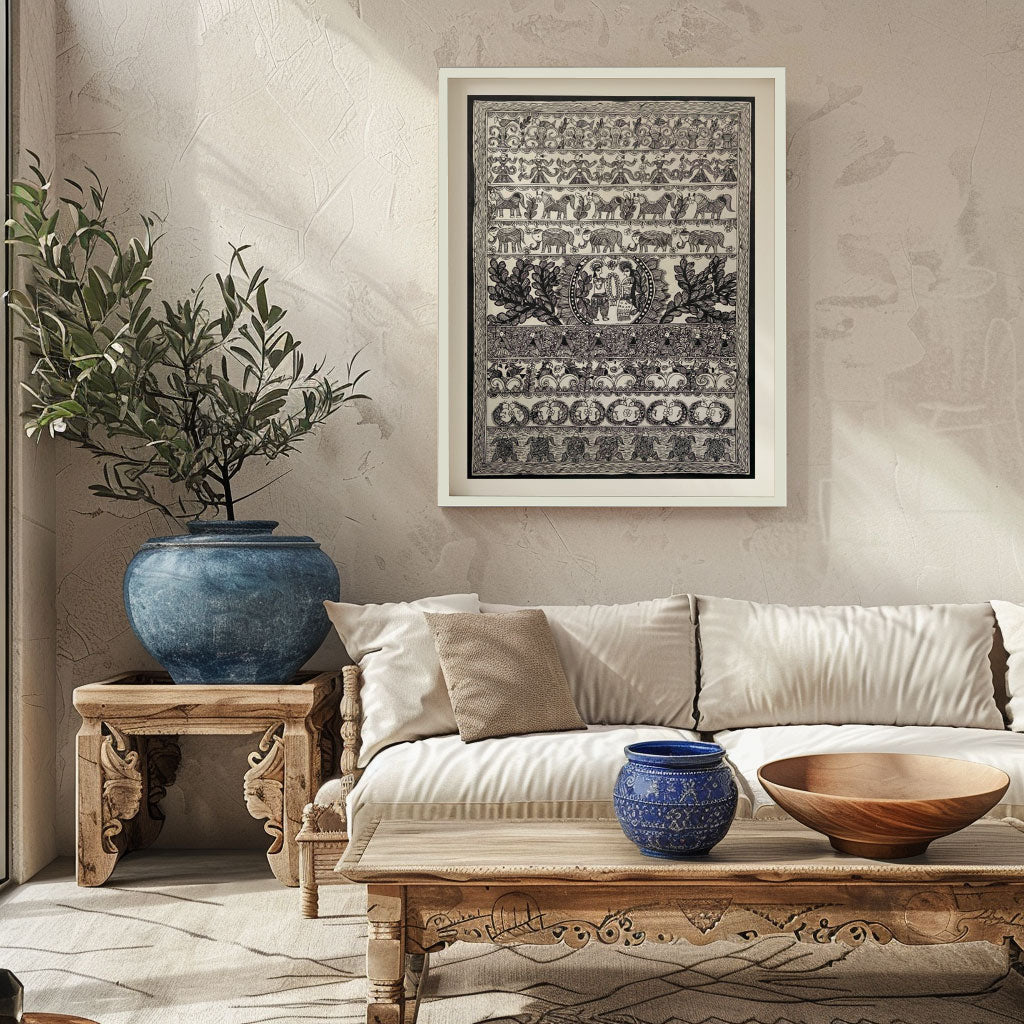 Wedding Madhubani, Madhubani Art, Madhubani Painting