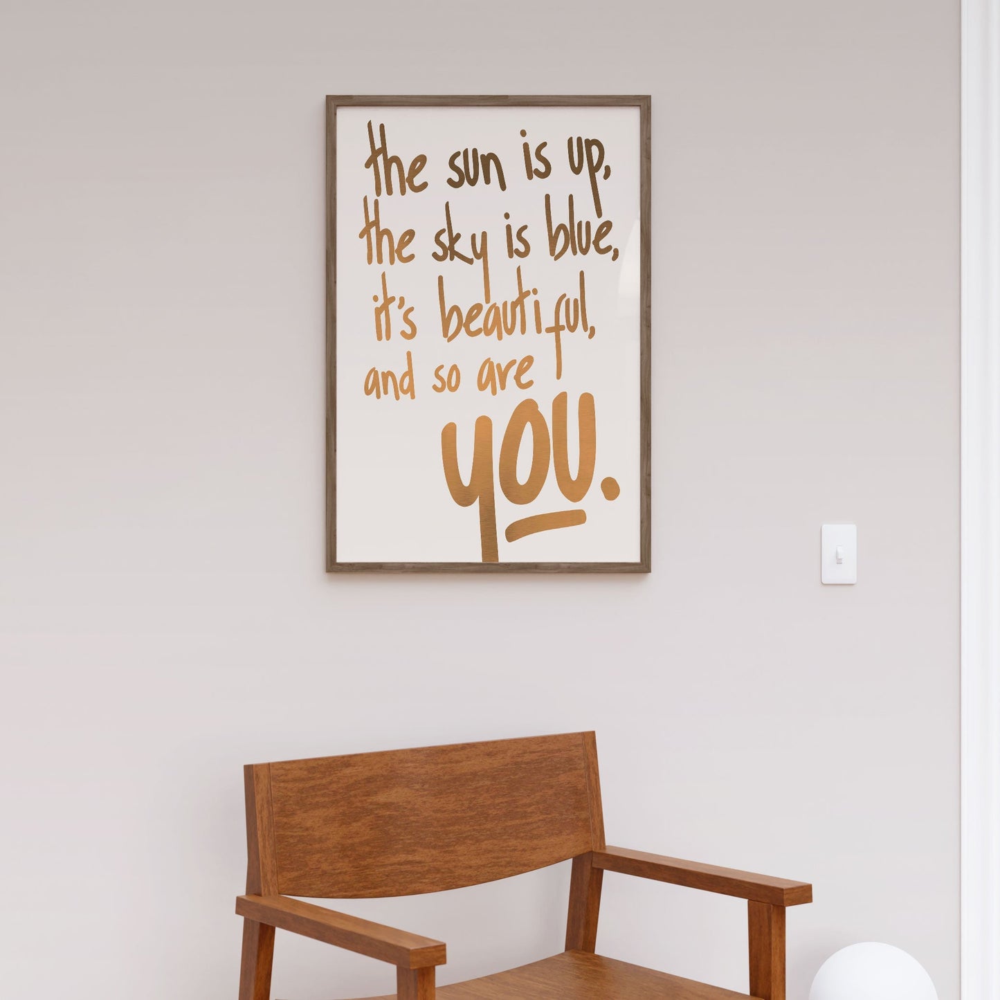 You Are Beautiful (vers.1), Motivational Poster