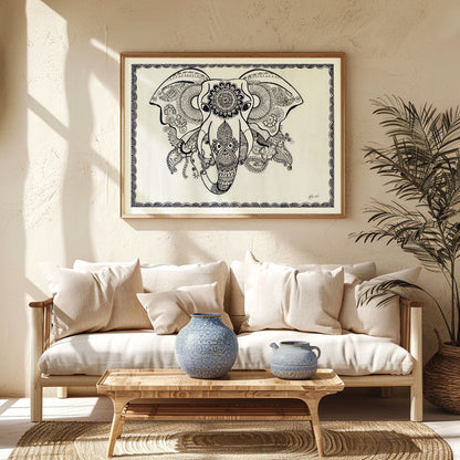 Elephant Madhubani Painting