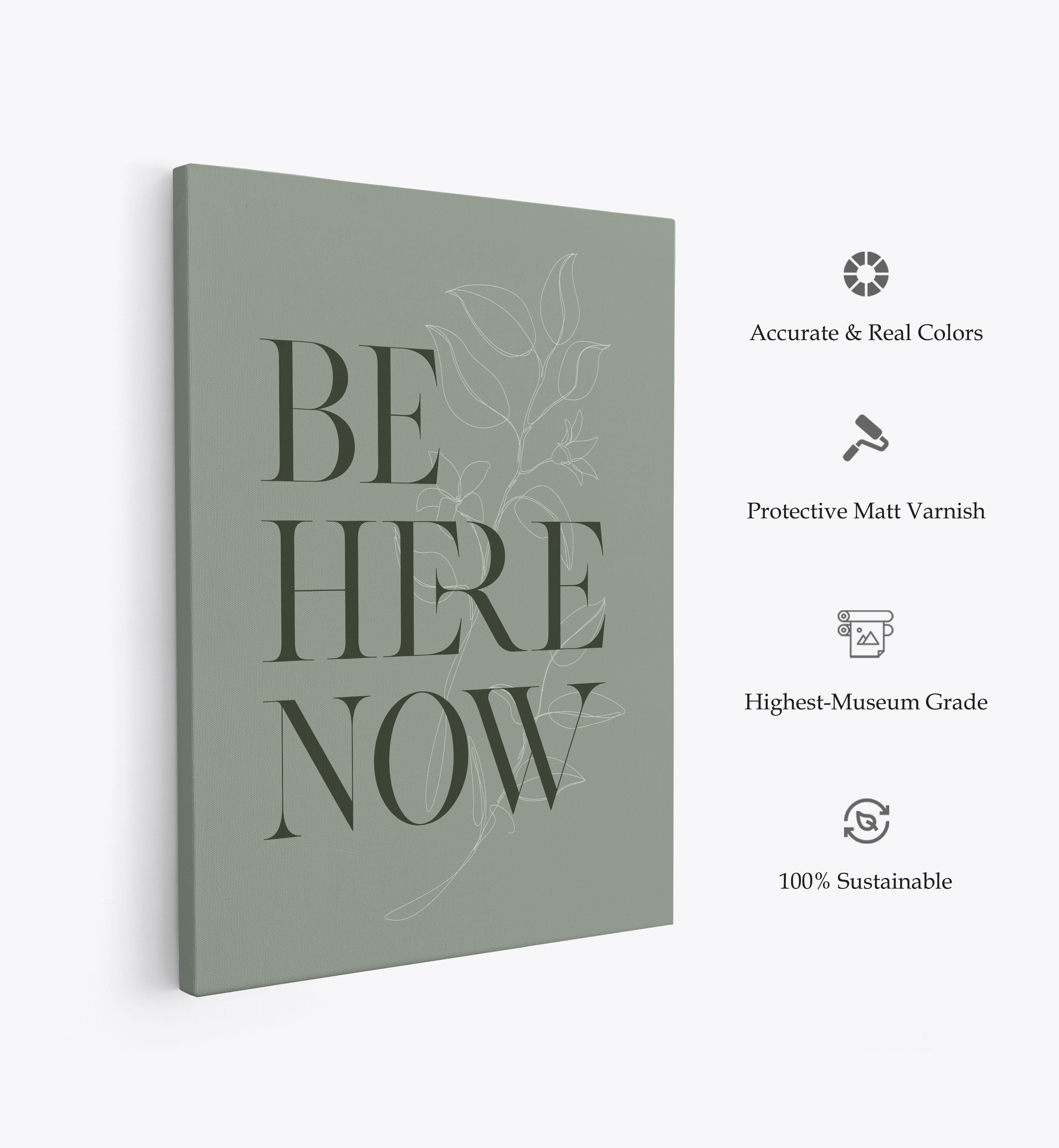 Be Here Now No1, Motivational Poster
