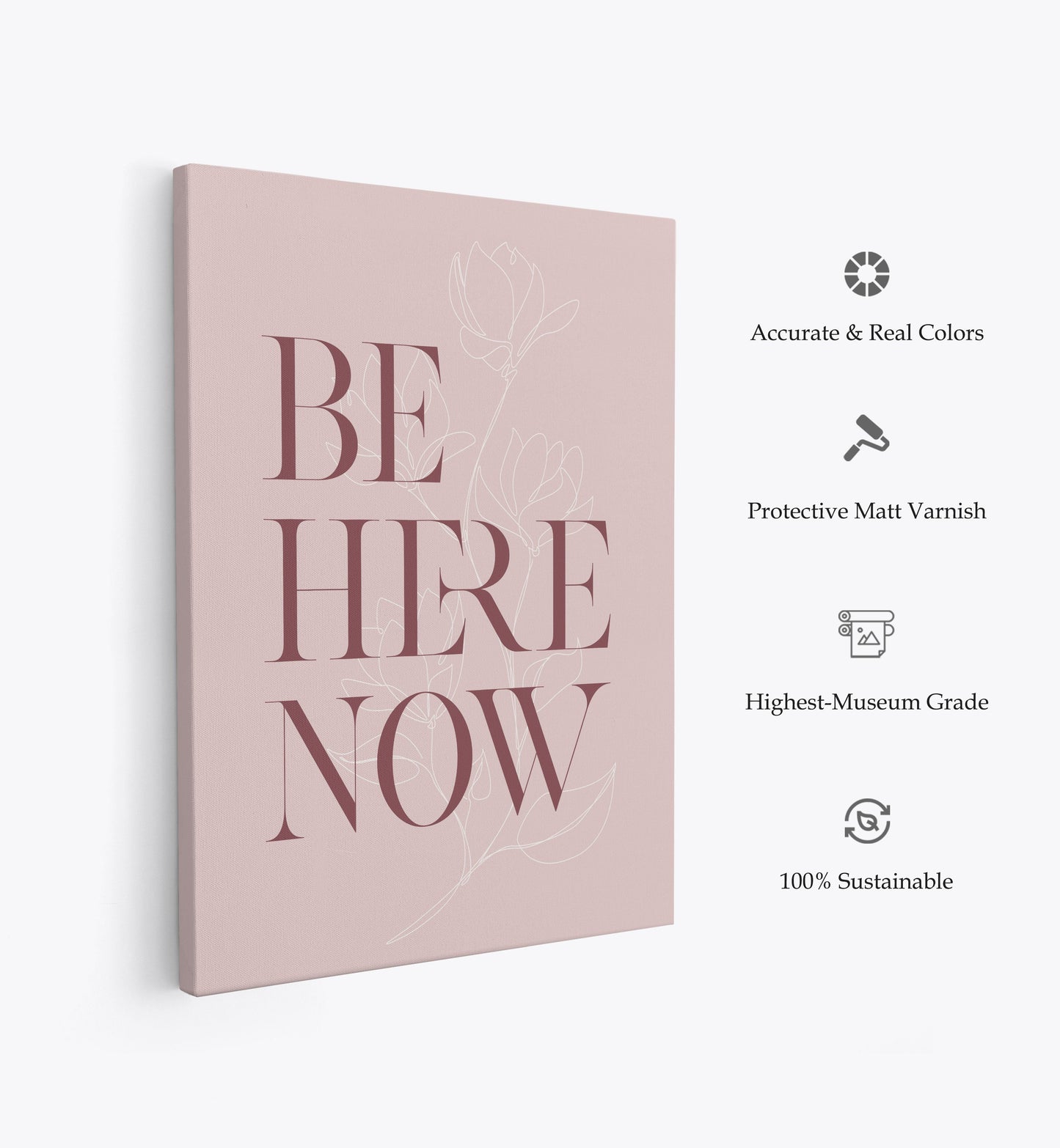 Be Here Now No3, Motivational Poster