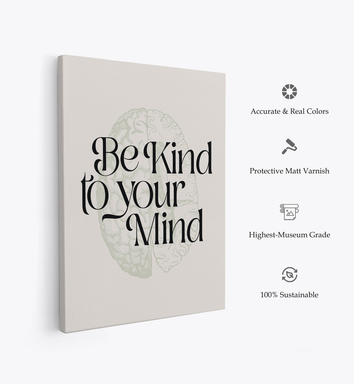 Be Kind To Your Mind No2, Motivational Poster