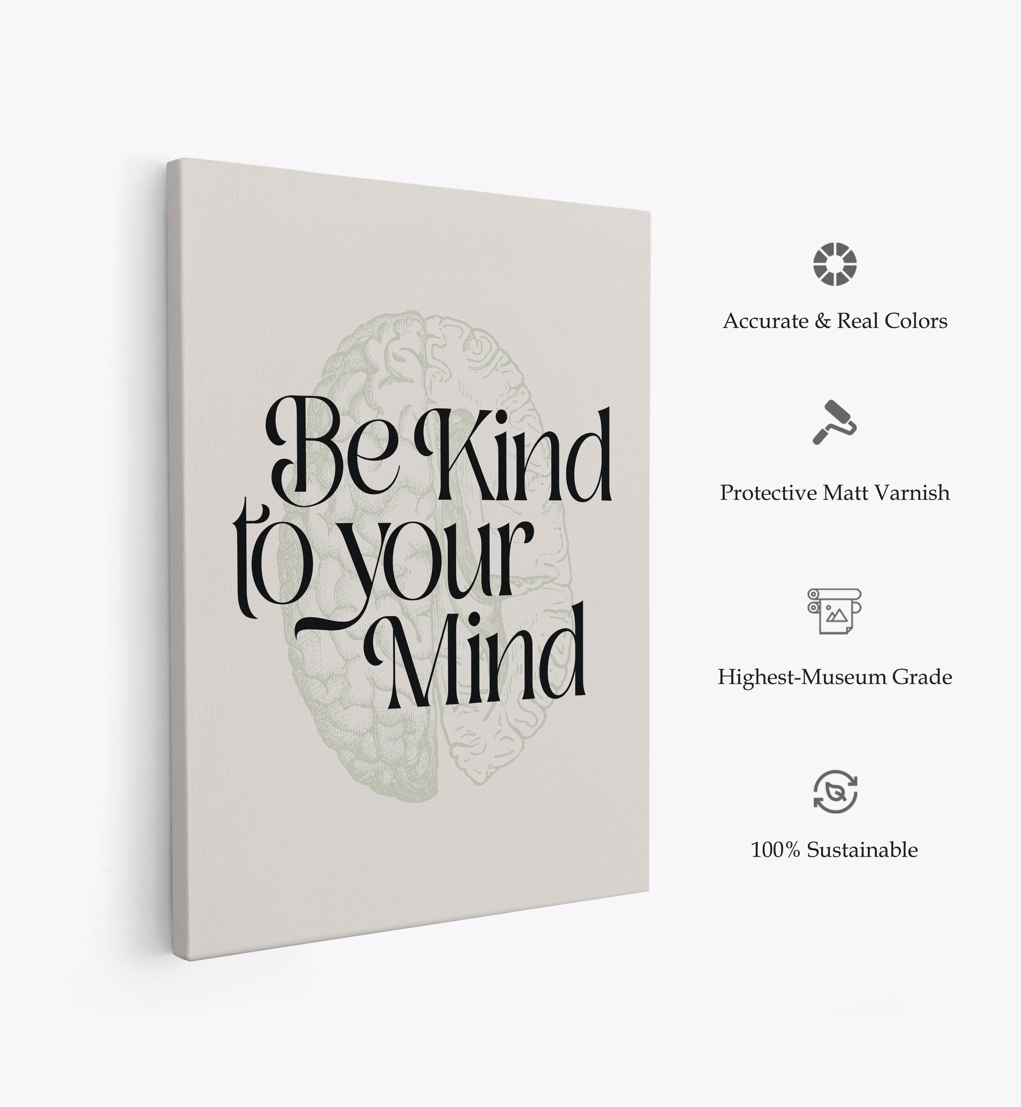 Be Kind To Your Mind No2, Motivational Poster