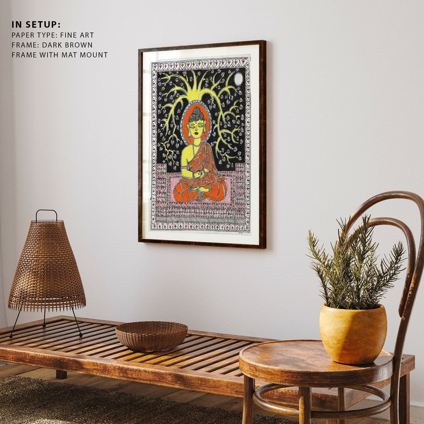 Buddha Madhubani Painting