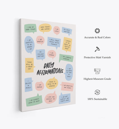 Daily Affirmations, Motivational Poster