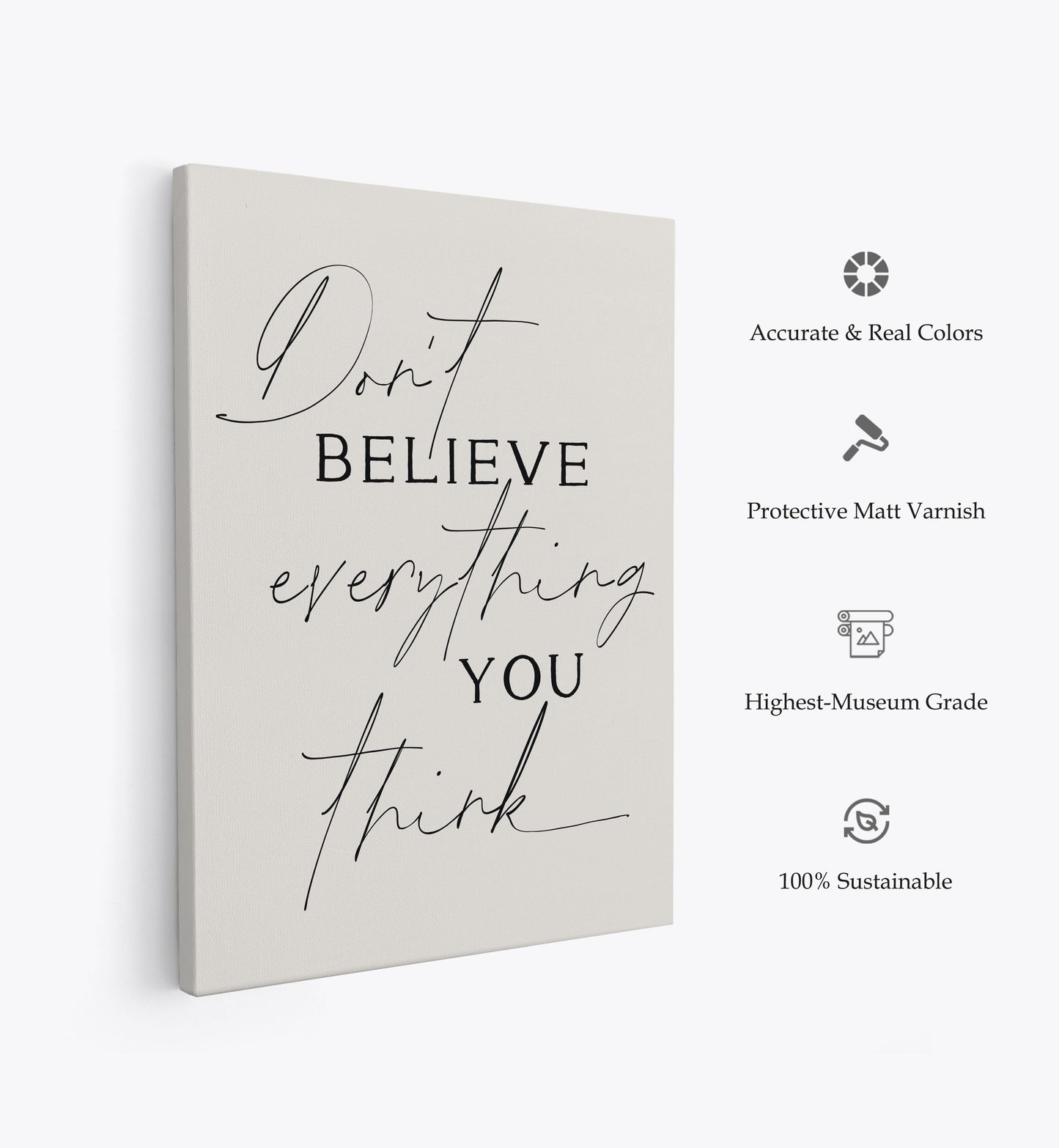 Dont Believe Everything No2, Motivational Poster