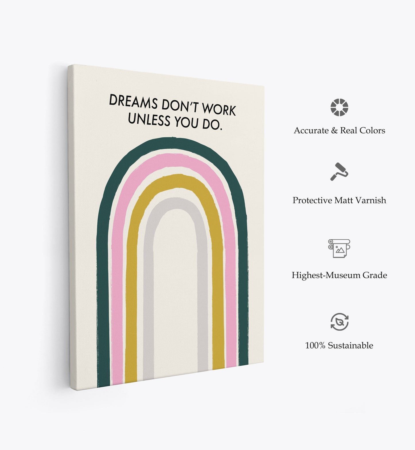 Dreams Don't Work Unless You Do, Motivational Poster