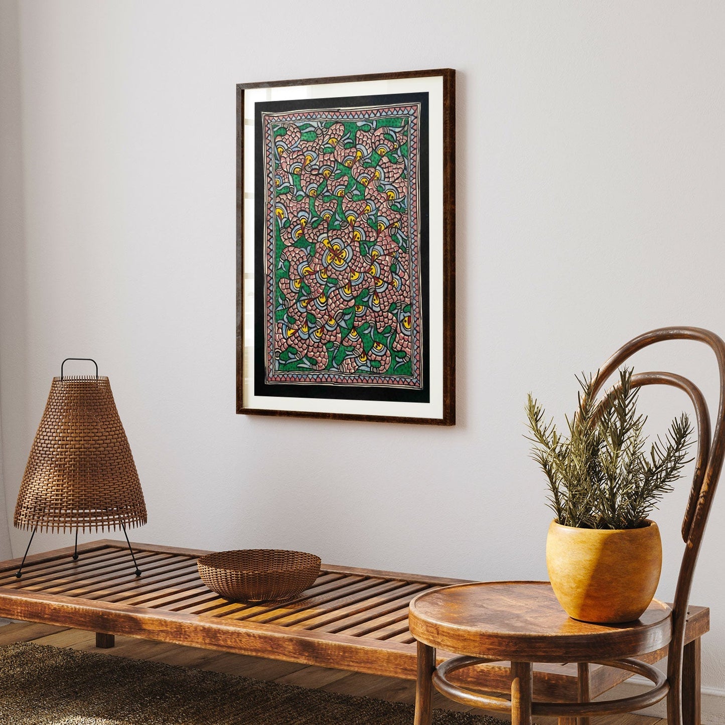 New Fish rass madhubani, Madhubani Art, Madhubani Painting