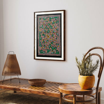 New Fish rass madhubani, Madhubani Art, Madhubani Painting