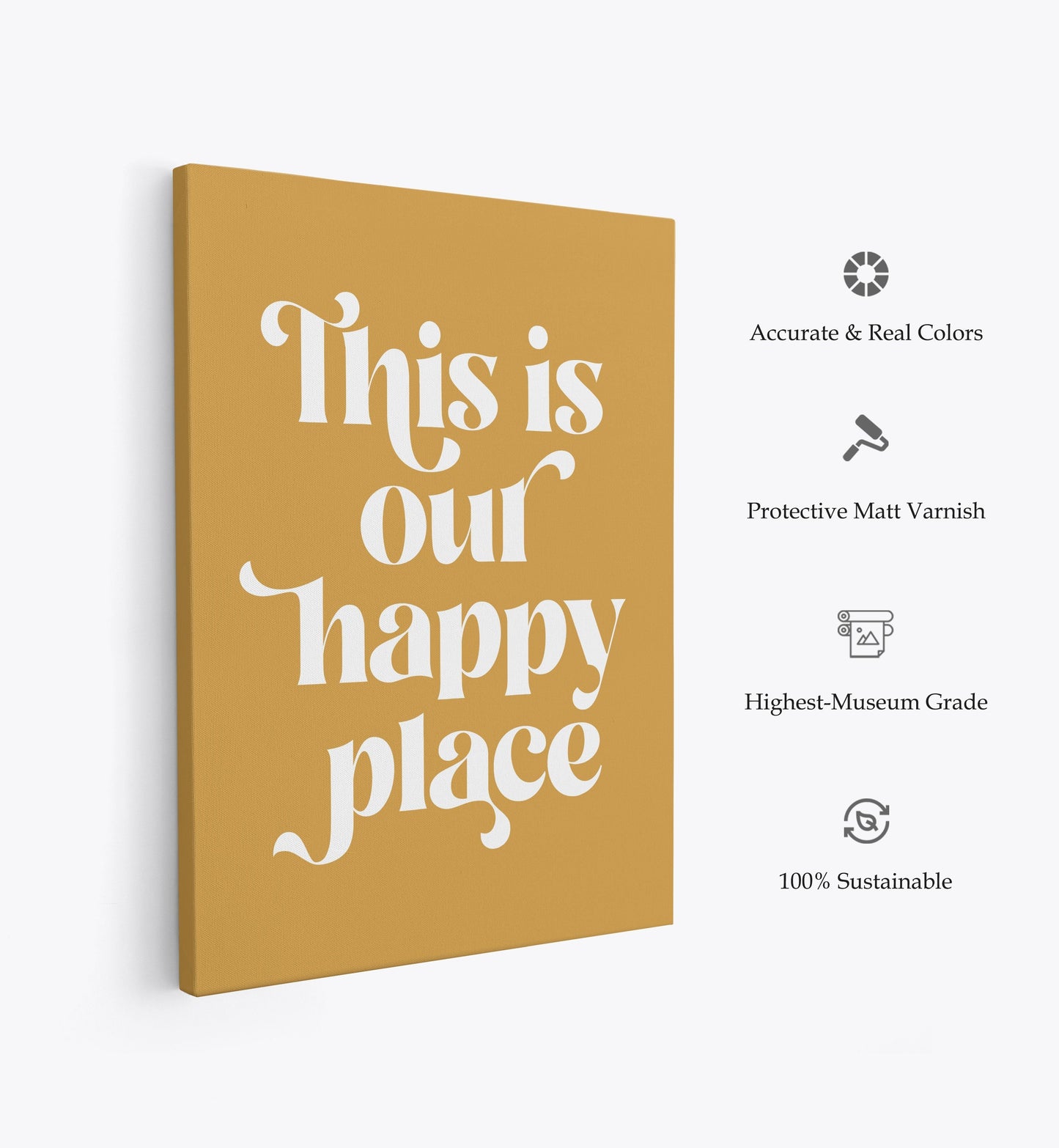 Happy Place No2, Motivational Poster