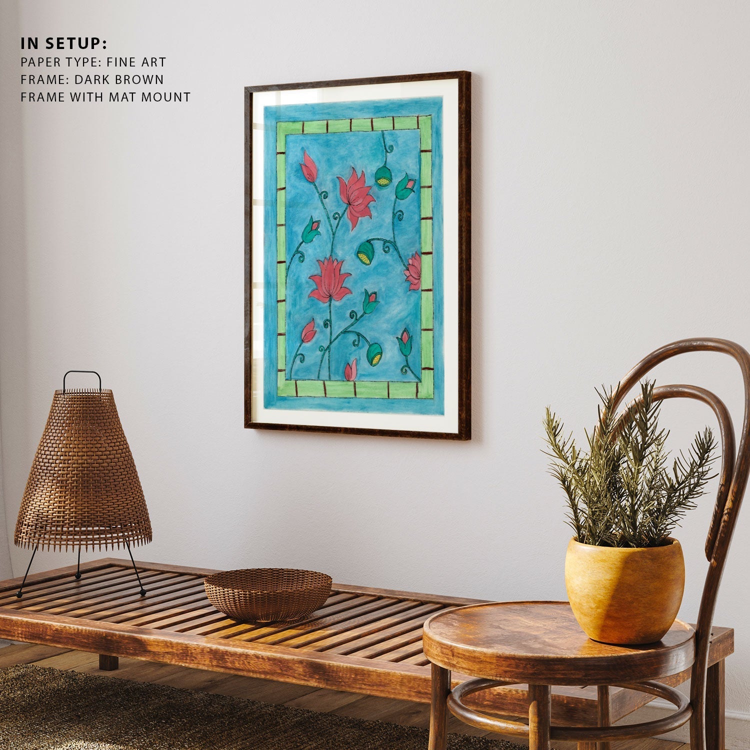 Madhubani Floral Art, Madhubani Art