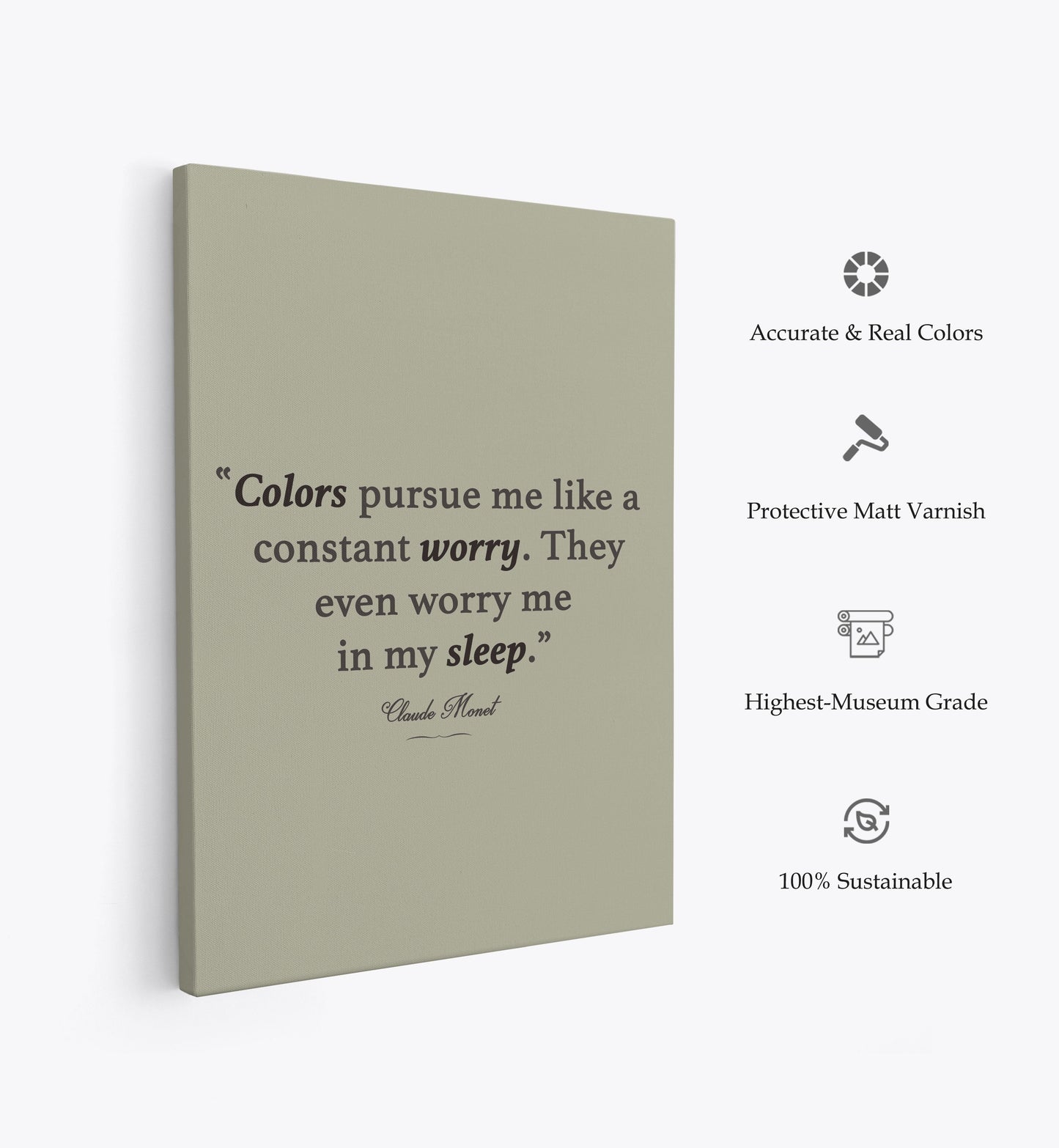 Monet Quote, Motivational Poster