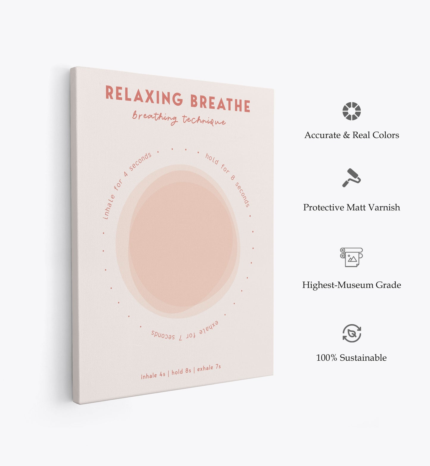 Relaxing Breathe, Motivational Poster