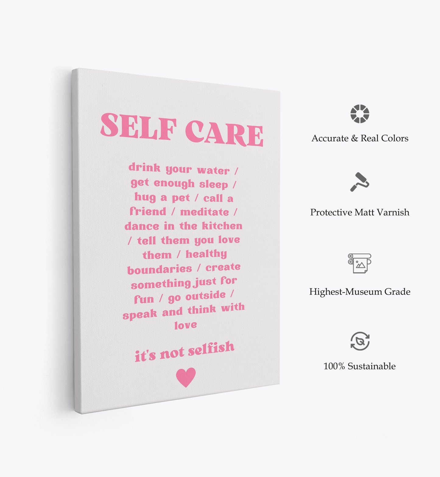 Self Care, Motivational Poster