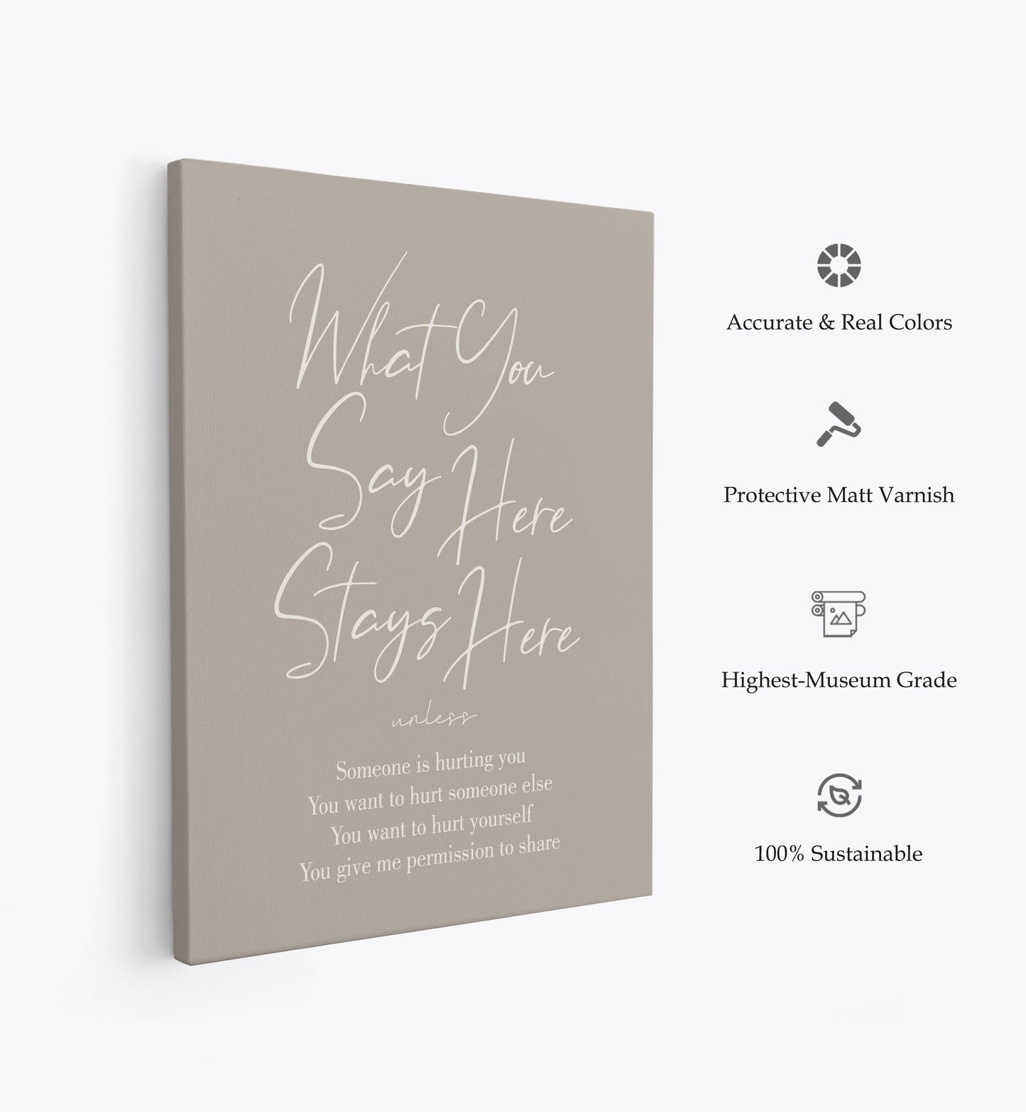 Stays Here No2, Motivational Poster