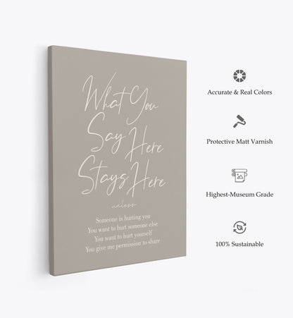 Stays Here No2, Motivational Poster