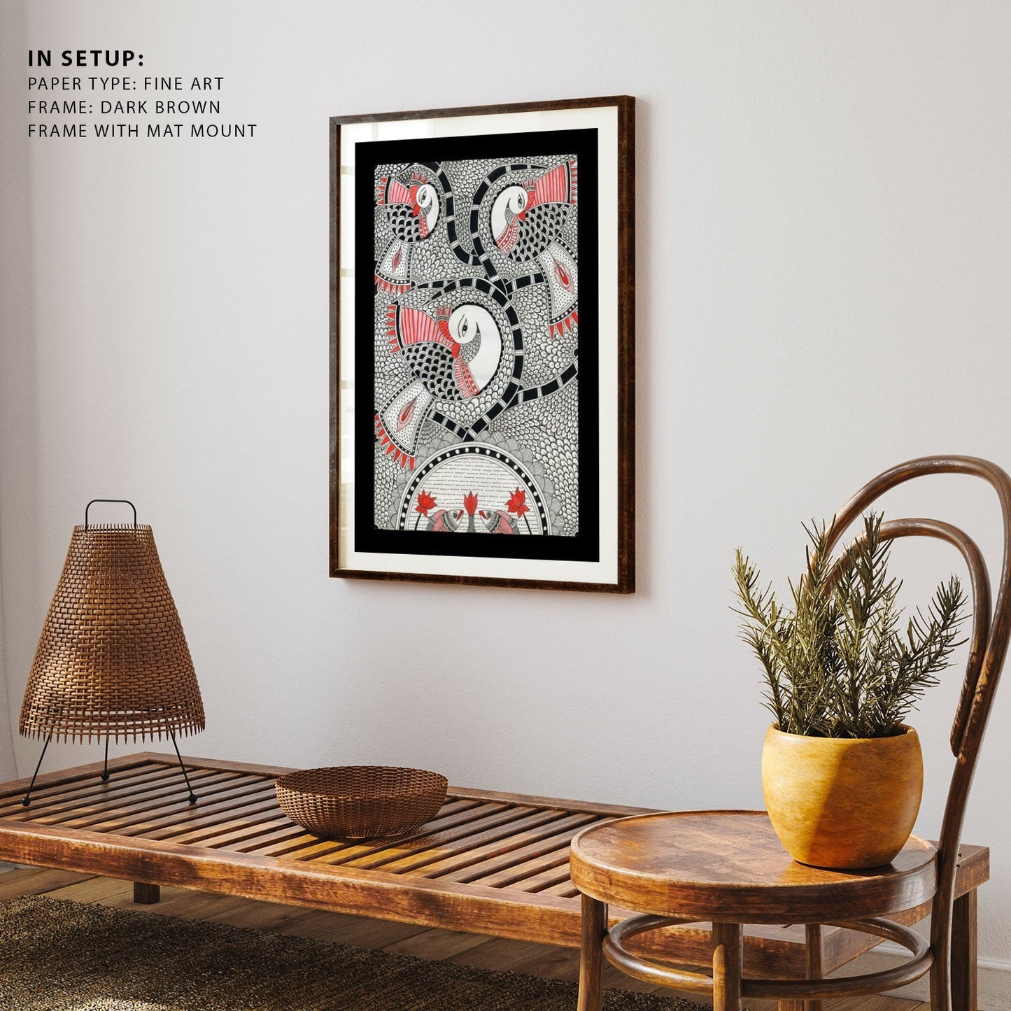 Beauty of Eternity Madhubani Art