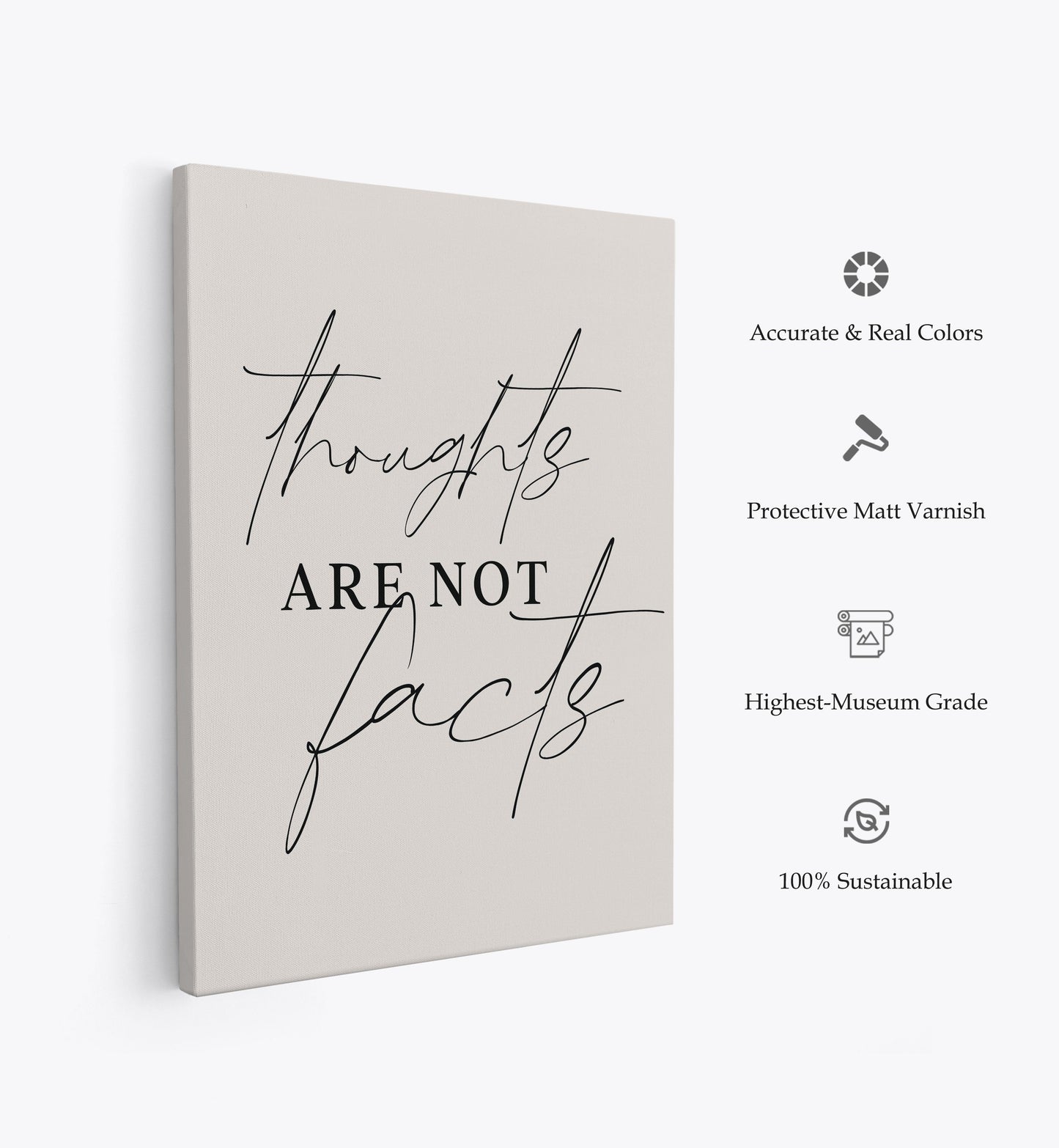 Thoughts Not Facts, Motivational Poster