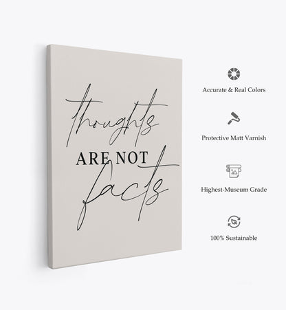 Thoughts Not Facts, Motivational Poster