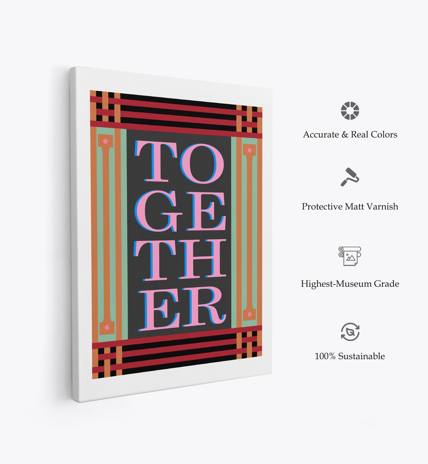 Together Black, Motivational Poster