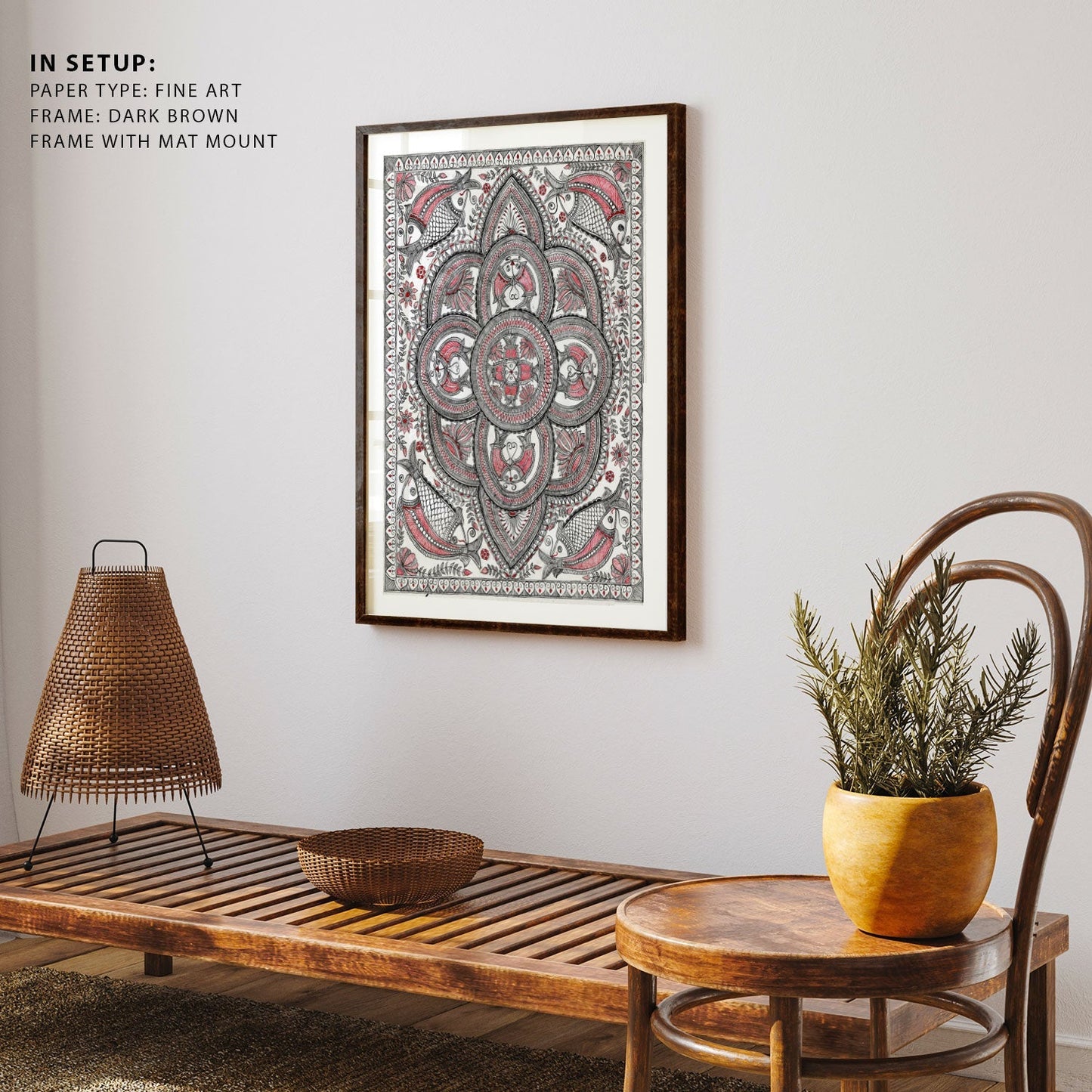 Pious like Fish Madhubani Painting