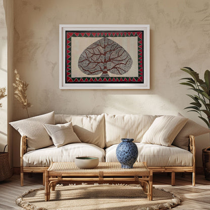 Banyan tree, Madhubani Art, Madhubani Painting