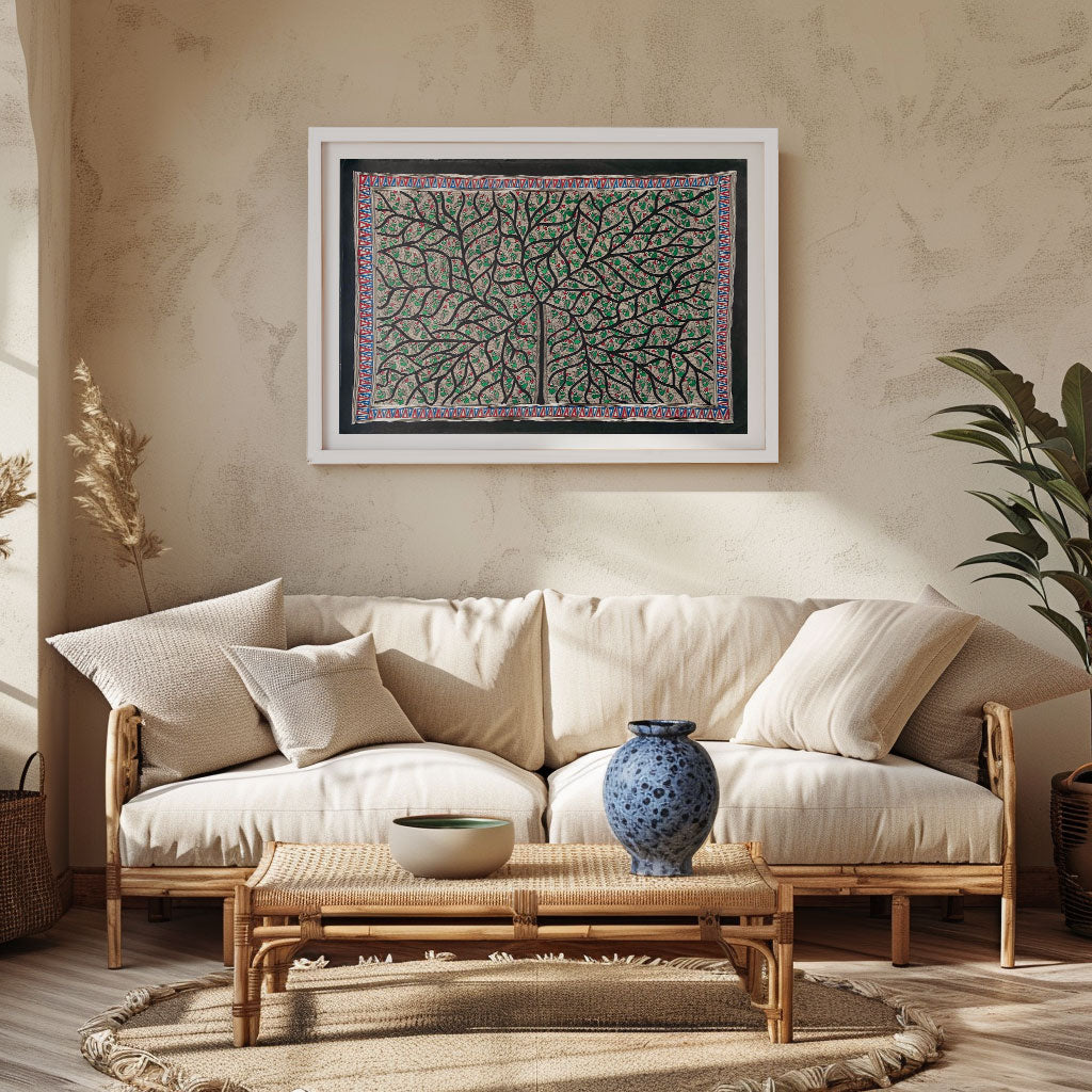 Tree of Life, Madhubani Art, Madhubani Painting