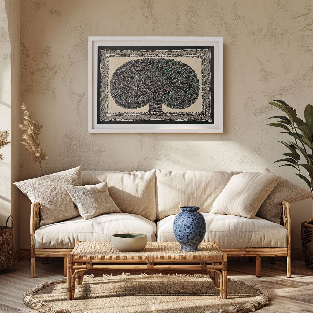 Life of Tree, Madhubani Art, Madhubani Painting