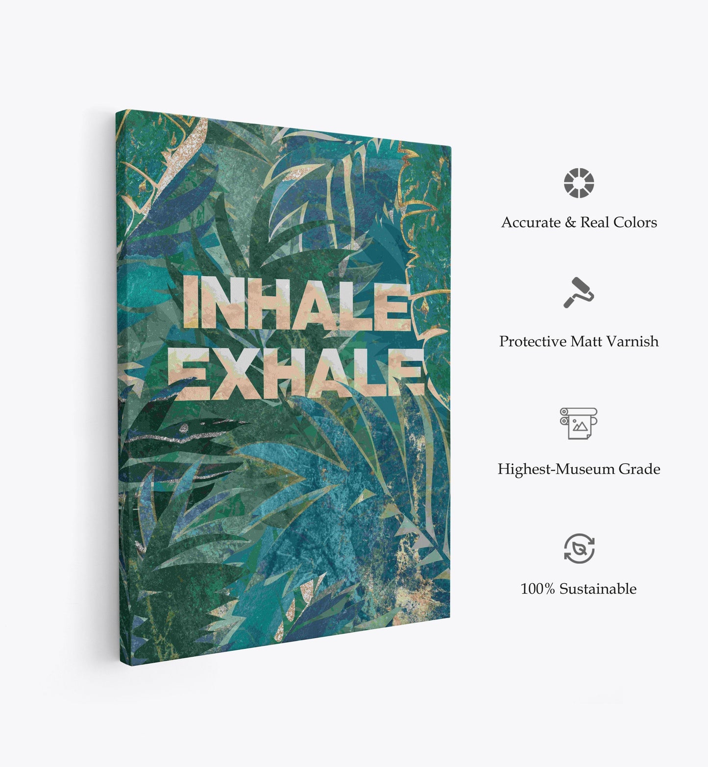 Yoga Jungle Typography, Motivational Poster