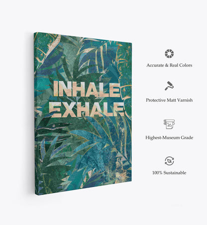 Yoga Jungle Typography, Motivational Poster