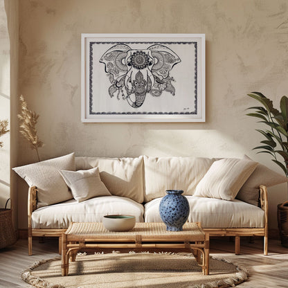 Elephant Madhubani Painting