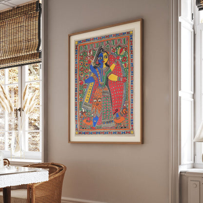 Arth Nareshwar Madhubani Painting, Madhubani Art, Madhubani Painting