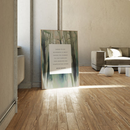 Boundaries, Motivational Poster