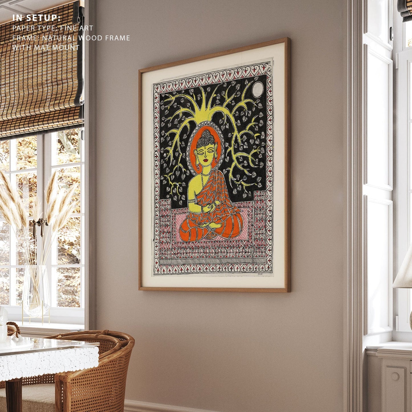 Buddha Madhubani Painting