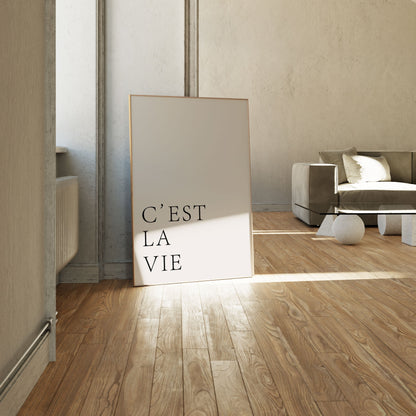 C'est La Vie, Motivational Poster