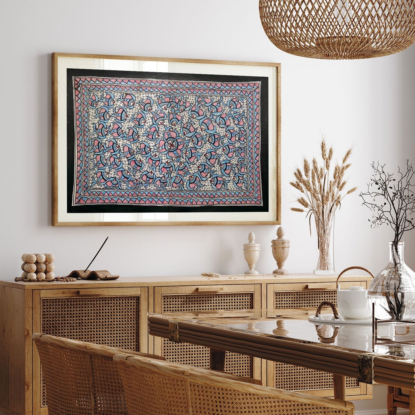 Fish rass madhubani, Madhubani Art, Madhubani Painting