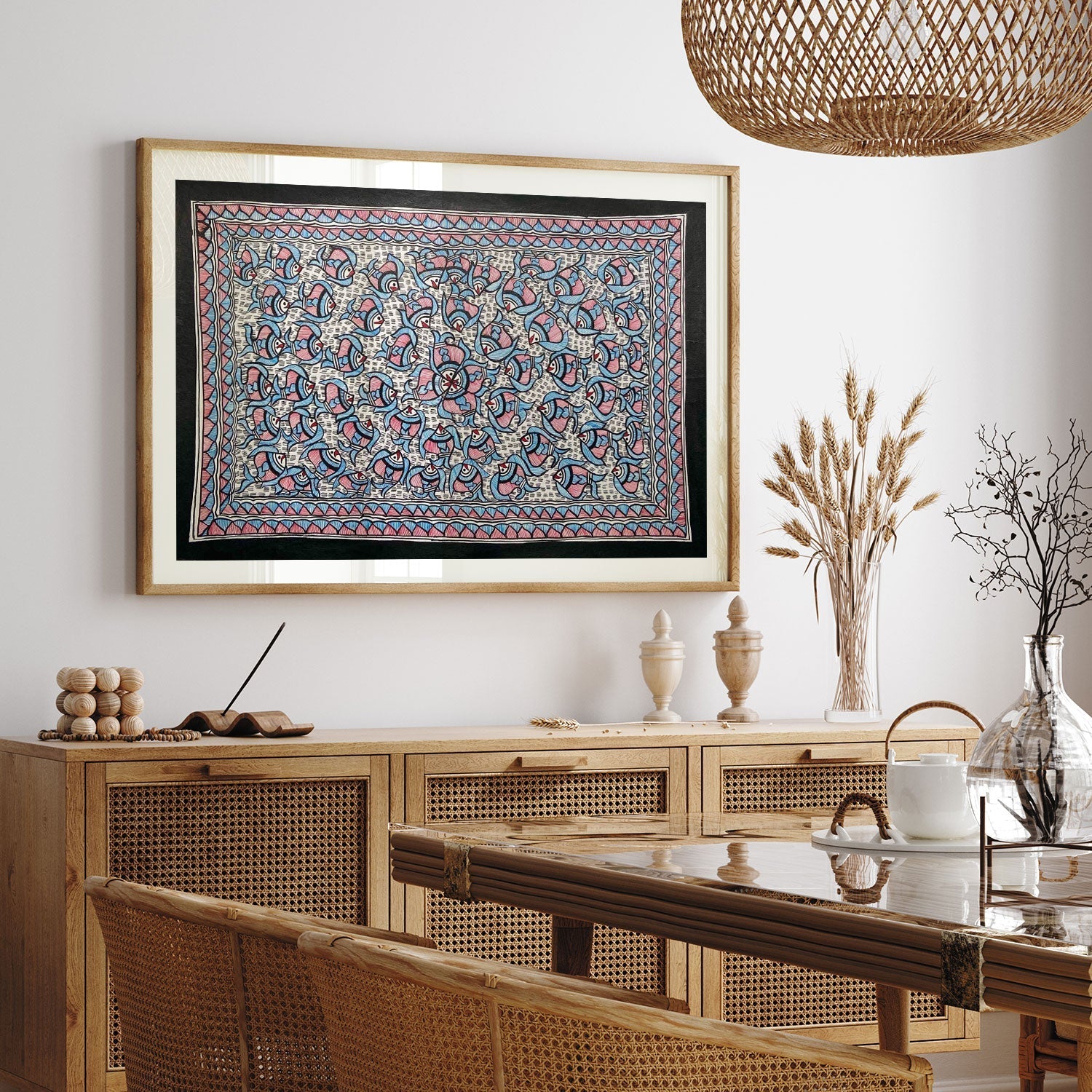 Fish rass madhubani, Madhubani Art, Madhubani Painting