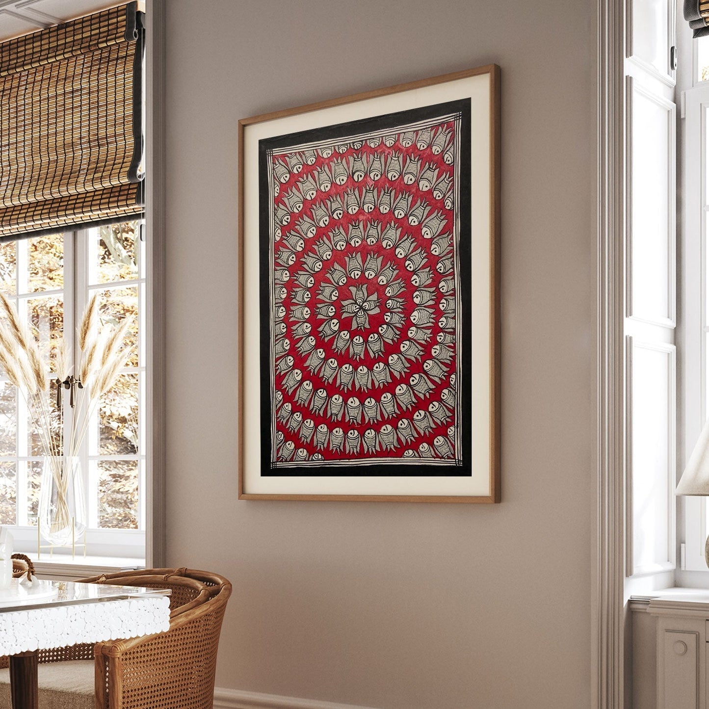 Fish rass, Madhubani Art, Madhubani Painting