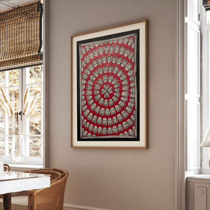 Fish rass, Madhubani Art, Madhubani Painting