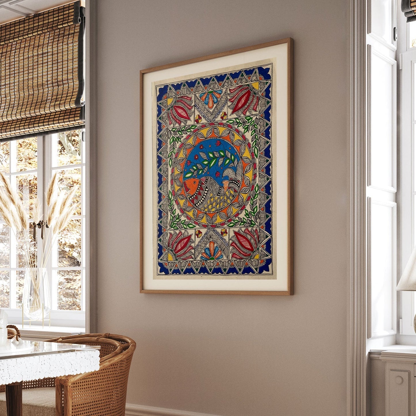 Fish rass, Madhubani Art, Madhubani Painting