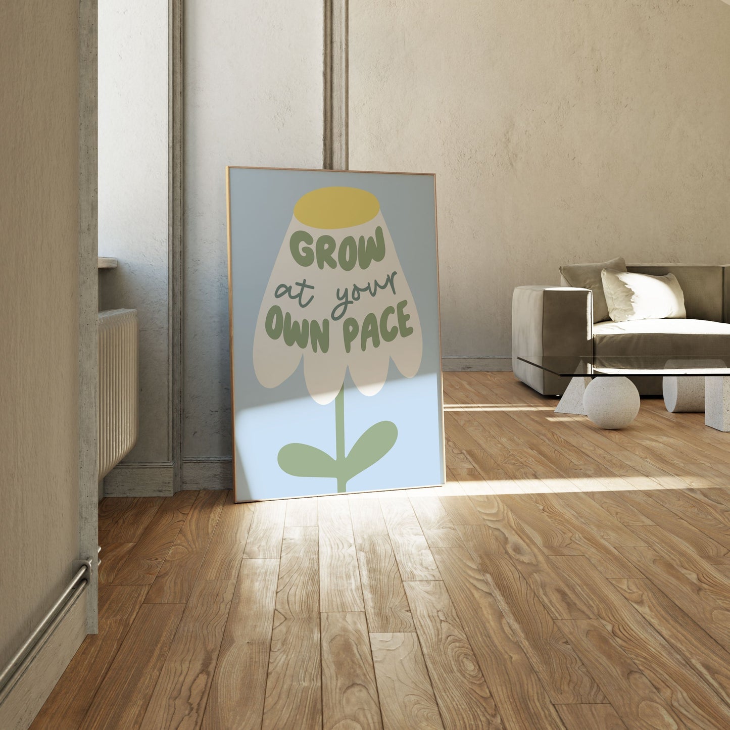Grow At Your Pace, Motivational Poster
