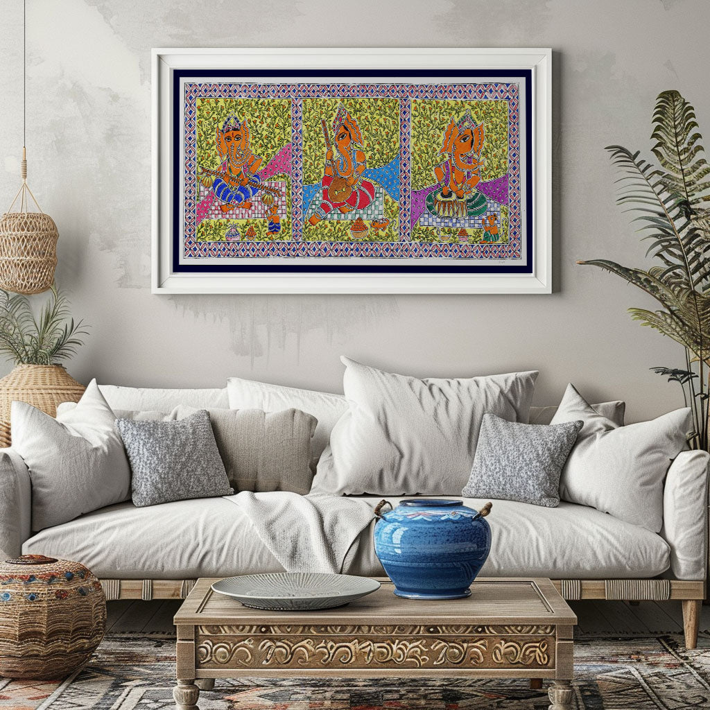 Lord Ganesh Madhubani Art