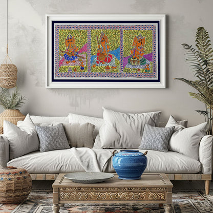 Lord Ganesh Madhubani Art