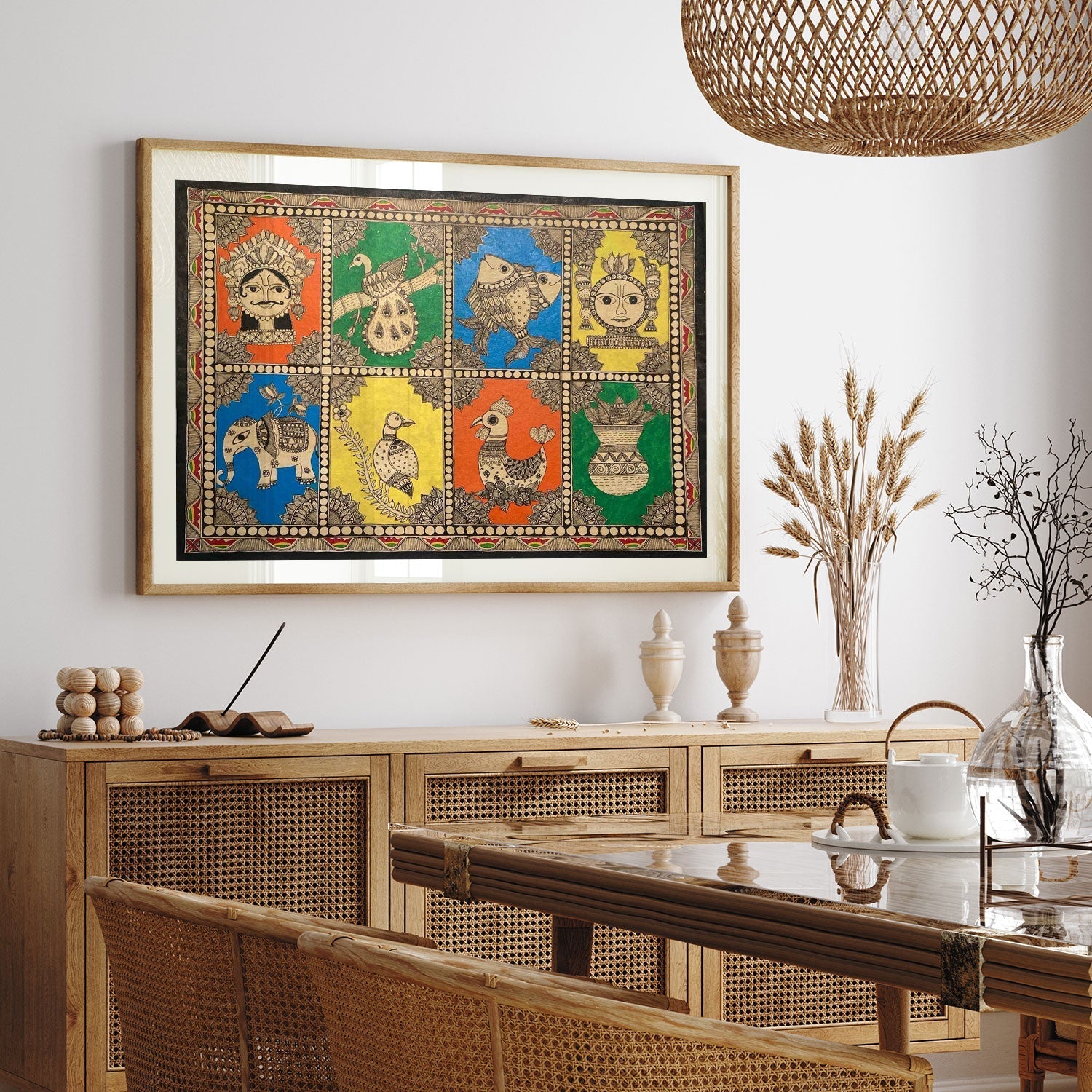 Mix of Madhubani, Madhubani Art, Madhubani Painting