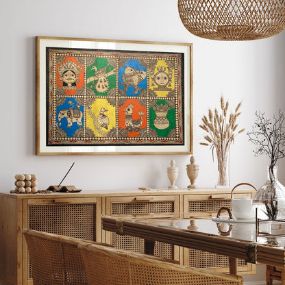 Mix of Madhubani, Madhubani Art, Madhubani Painting