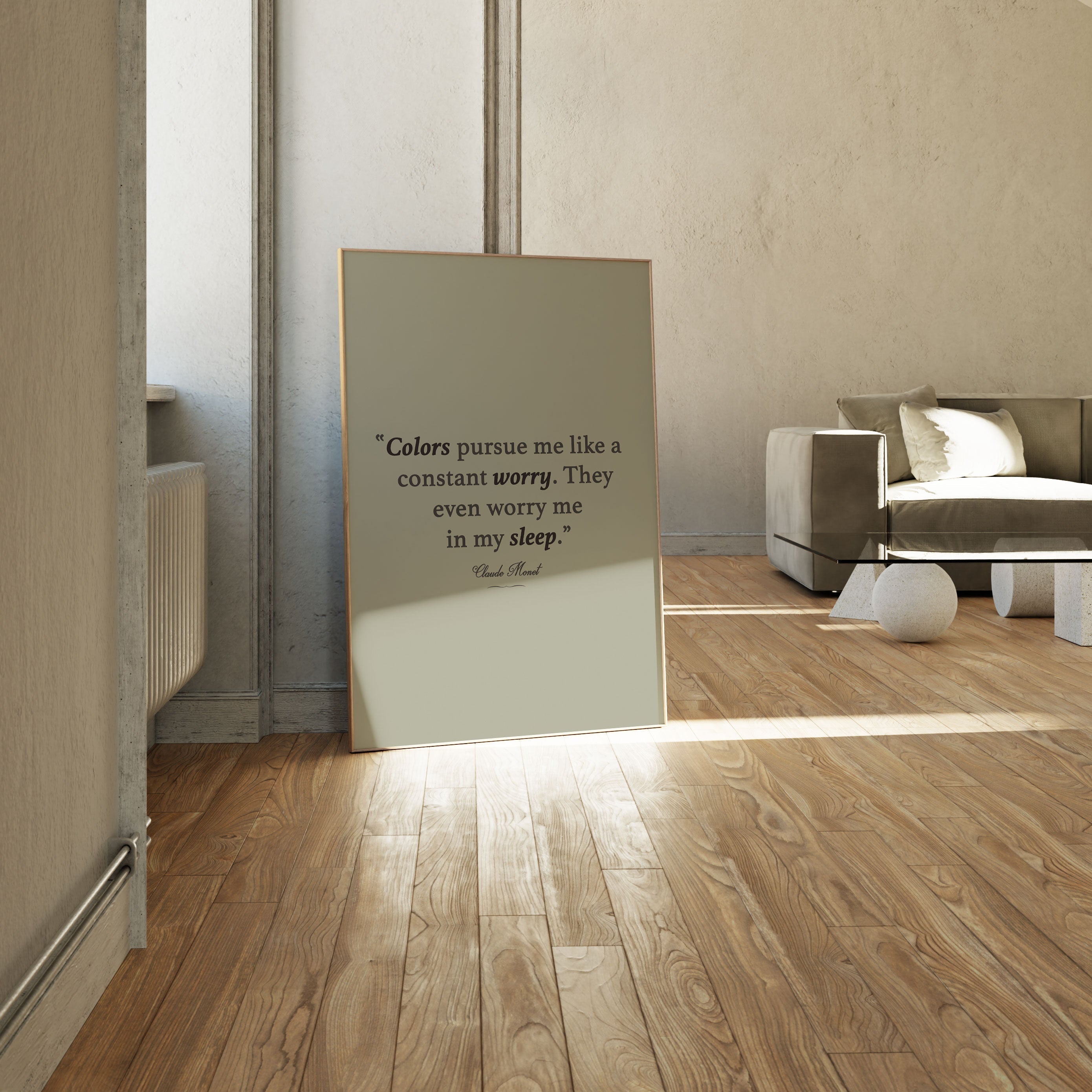 Monet Quote, Motivational Poster